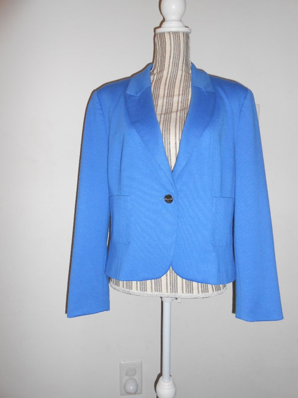 Women's Size Petite Large PL Jules and Leopold Blue Blazer